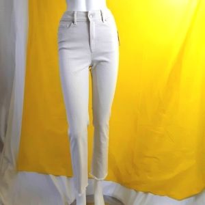 Joe fresh -  high rise crop I natural white